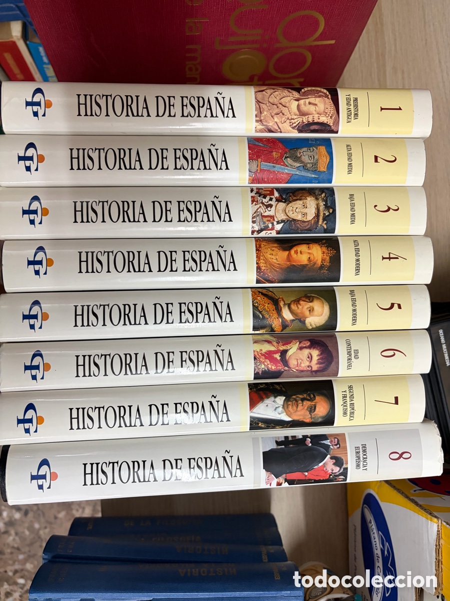 Libros de segunda mano: HISTORIA DE ESPA&Ntilde;A 8 TOMOS (INSTITUTO GALLACH - OCEANO GRUPO EDITORIAL) -