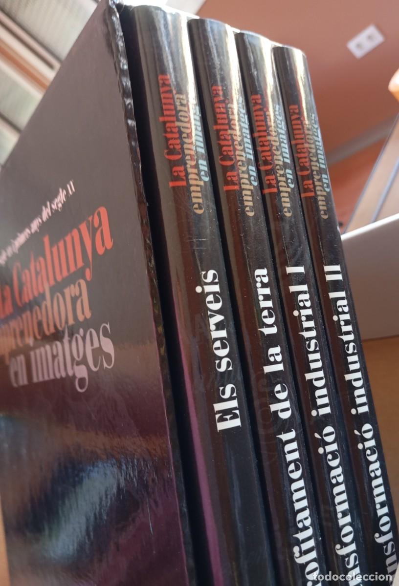 Libros de segunda mano: La Catalunya emprenedora en imatges - Colecci&oacute;n completa 5 tomos + caja - Enciclopedia Catalana - Se