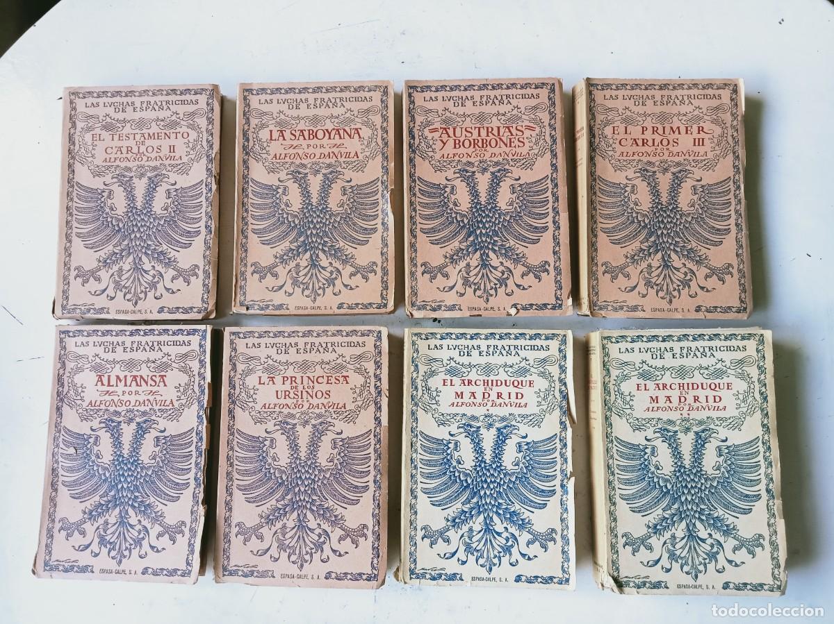 Gebrauchte B&uuml;cher: Las luchas fraticidas de Espa&ntilde;a, Alfonso Danvila, Espasa Calpe a&ntilde;os 40, completa