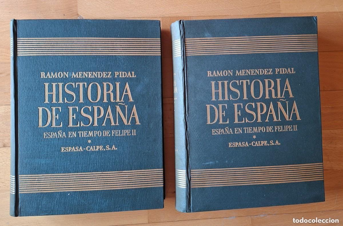 Second hand books: 2 LIBROS HISTORIA DE ESPA&Ntilde;A - TOMO XIX VOL&Uacute;MEN I, II - RAM&Oacute;N MEN&Eacute;NDEZ PIDAL 1958