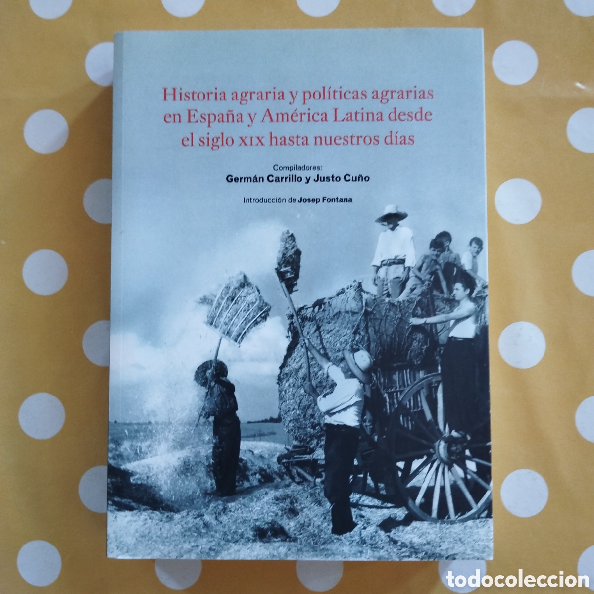 Libros de segunda mano: HISTORIA AGRARIA Y POL&Iacute;TICAS AGRARIAS ESPA&Ntilde;A AM&Eacute;RICA LATINA GERM&Aacute;N CARRILLO JUSTO CU&Ntilde;O JOSEP FONTANA