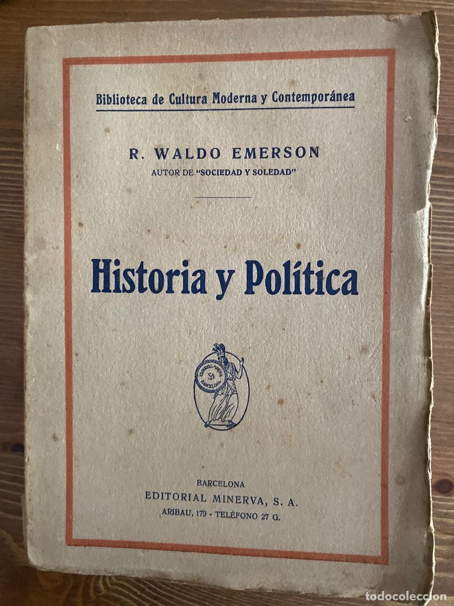 Libros de segunda mano: Historia y politica. 1930. Waldo Emerson BIBLIOTECA DE CULTURA MODERNA Y CONTEMPORANEA