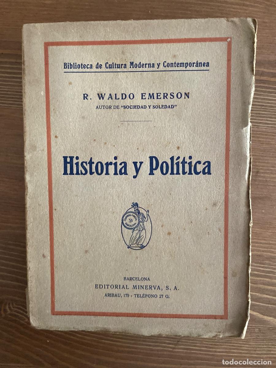 Libros de segunda mano: Historia y politica. 1930. Waldo Emerson BIBLIOTECA DE CULTURA MODERNA Y CONTEMPORANEA