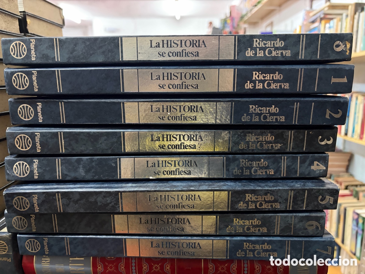Libros de segunda mano: Colecci&oacute;n Completa, La Historia se Confiesa (8 Tomos) - Ricardo de la Cierva