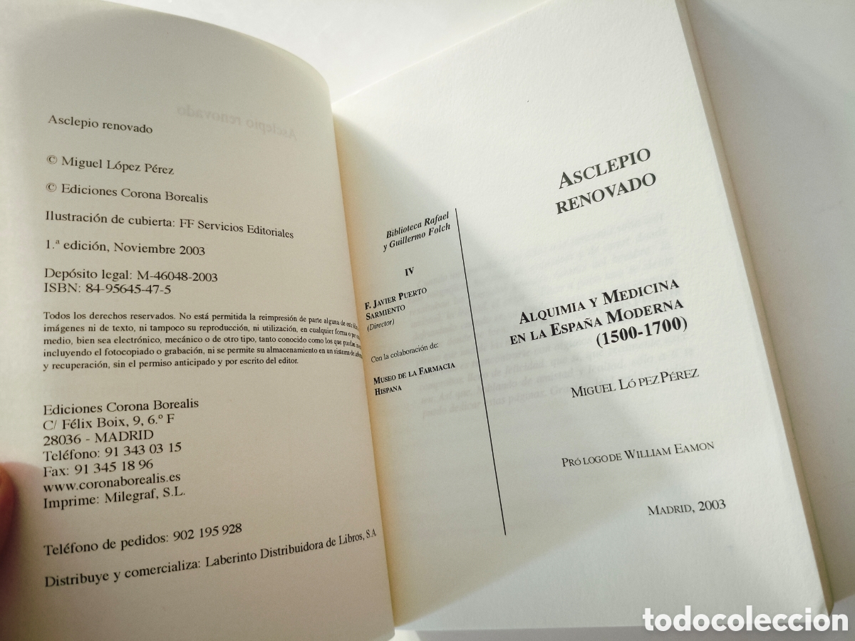 Libros de segunda mano: 044 - Asclepio renovado - Foto 5