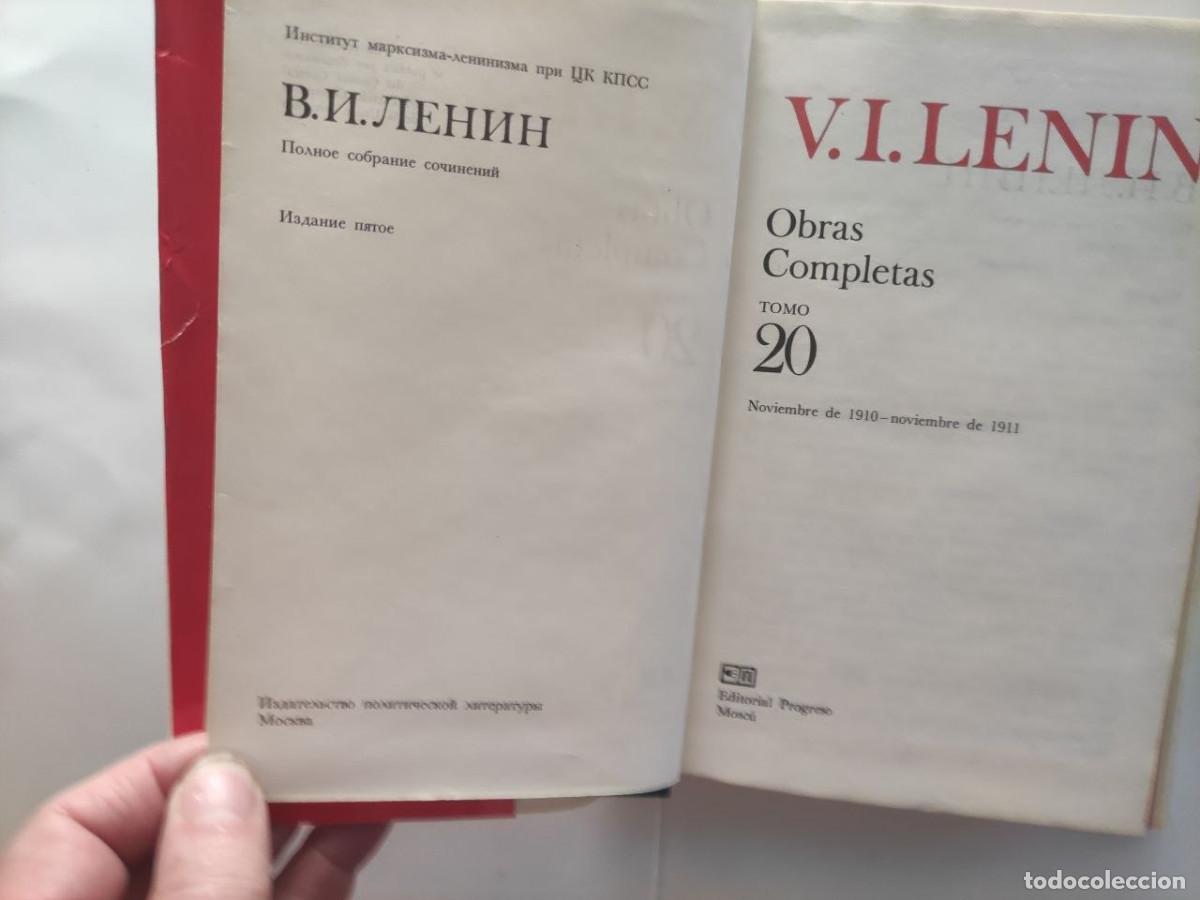 Libros de segunda mano: LENIN OBRAS COMPLETAS. Tomo 20 - Foto 2
