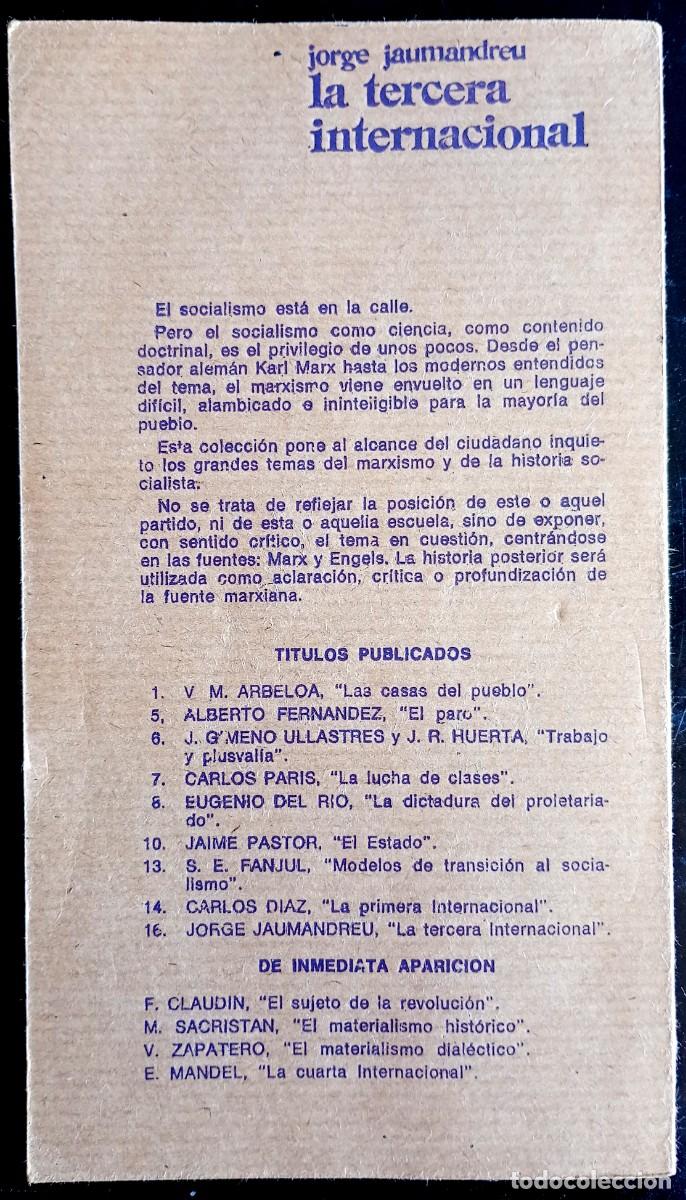 Libros de segunda mano: Jorge Jaumandreu . La Tercera Internacional - Foto 2