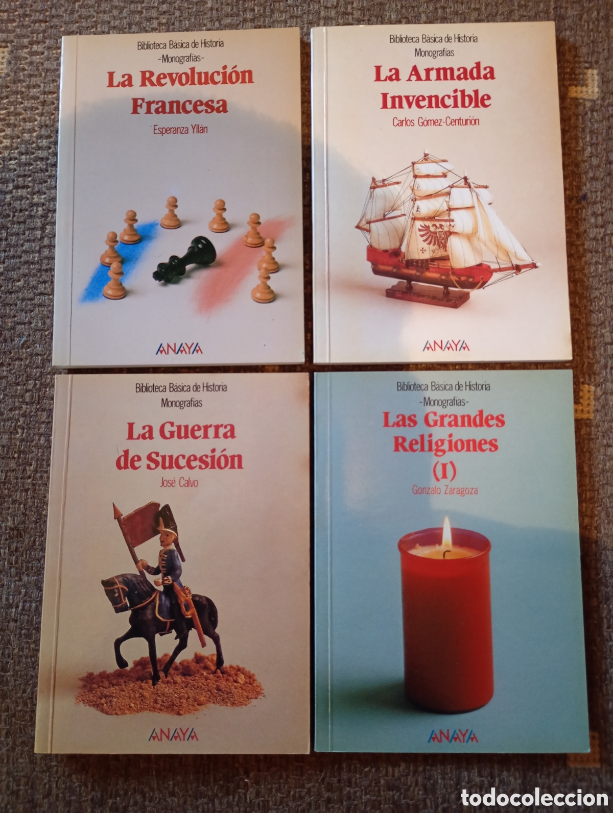 Libros de segunda mano: 4 libros monograf&iacute;as edici&oacute;n ANAYA