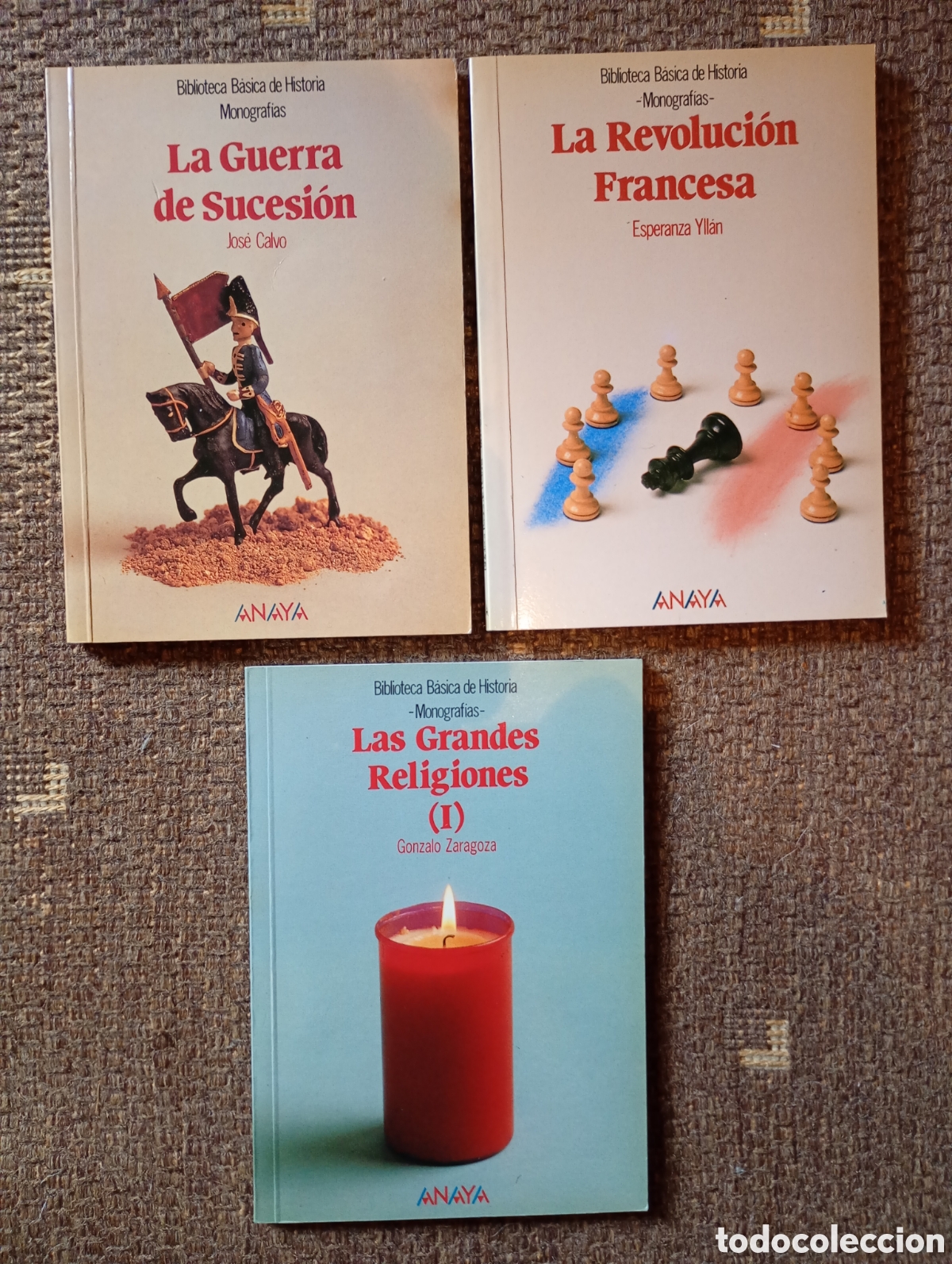 Libros de segunda mano: 3 libros monograf&iacute;as edici&oacute;n ANAYA