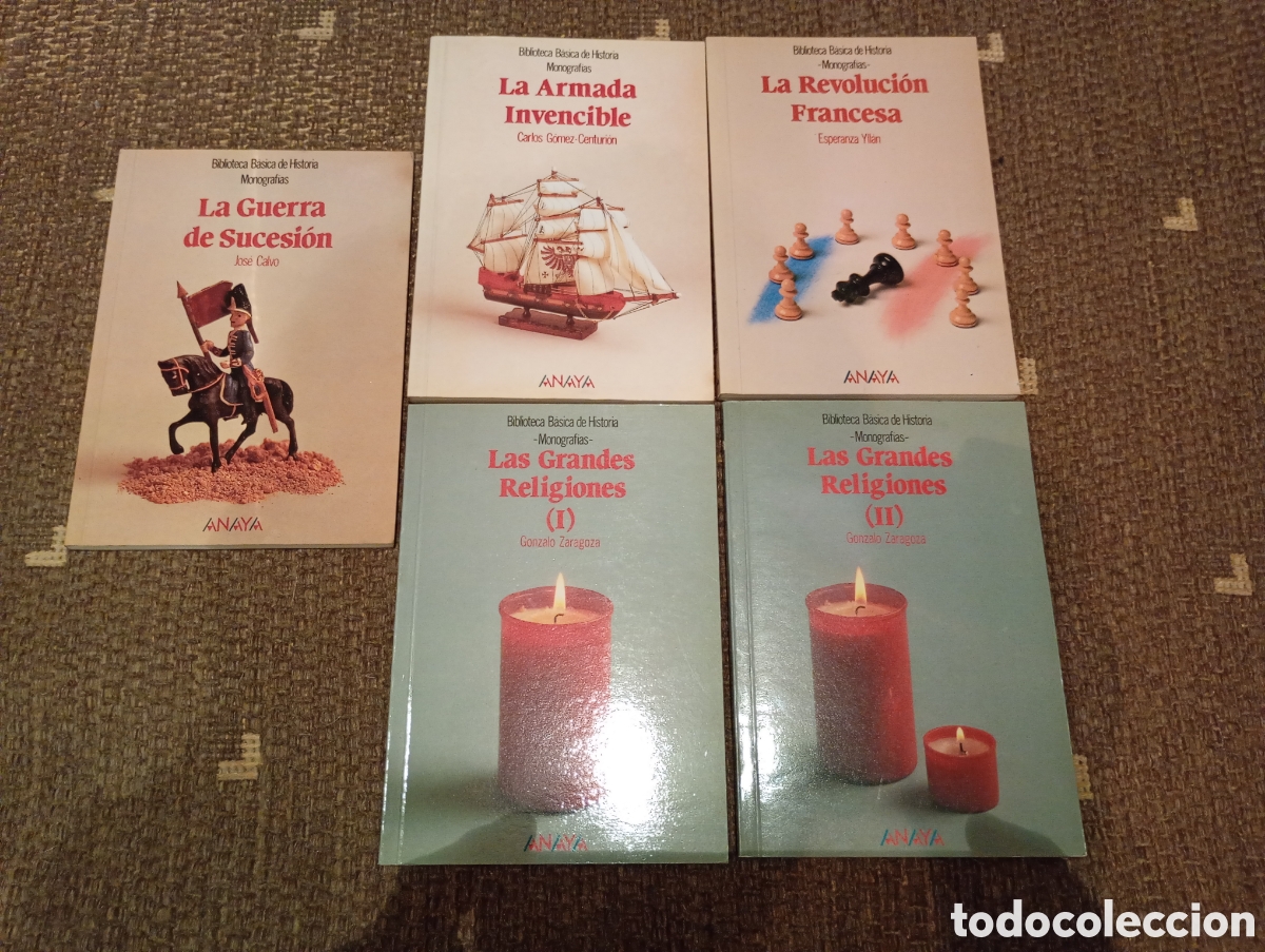 Second hand books: 5 libros monograf&iacute;as edici&oacute;n ANAYA