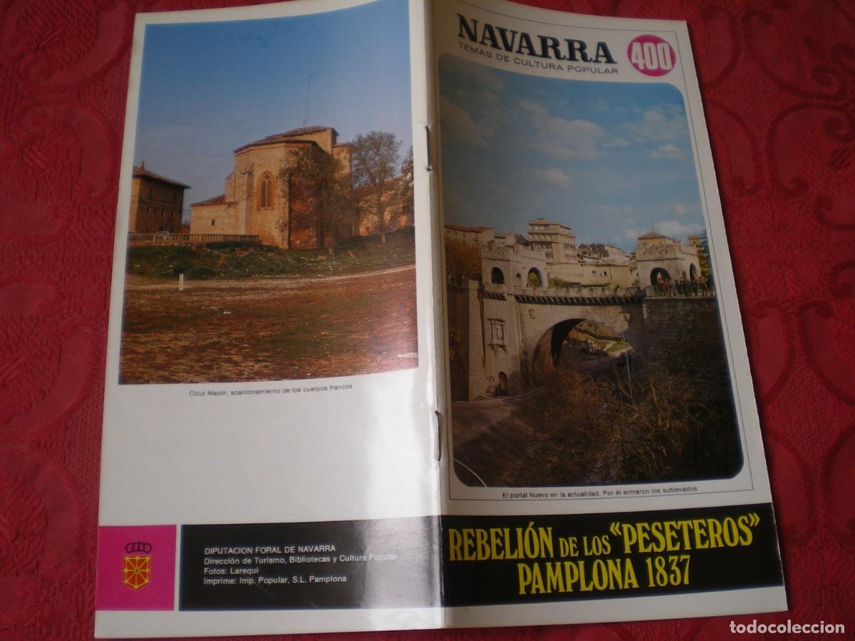 Libros de segunda mano: NAVARRA TEMAS DE CULTURA POPULAR 400. REBELI&Oacute;N DE LOS PESETEROS, PAMPLONA 1837. JAIME DL BURGO.