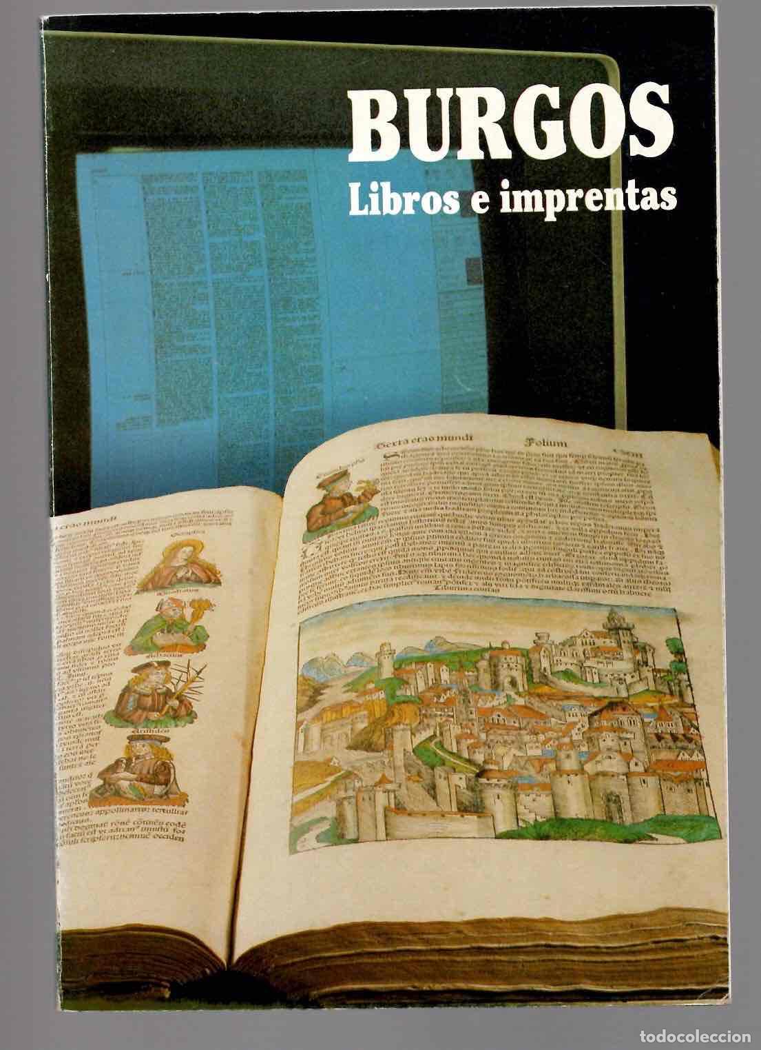 Libros de segunda mano: BURGOS LIBROS E IMPRENTAS. FRAY VALENTIN DE LA CRUZ. CAJA DE AHORROS MUNICIPAL 1988