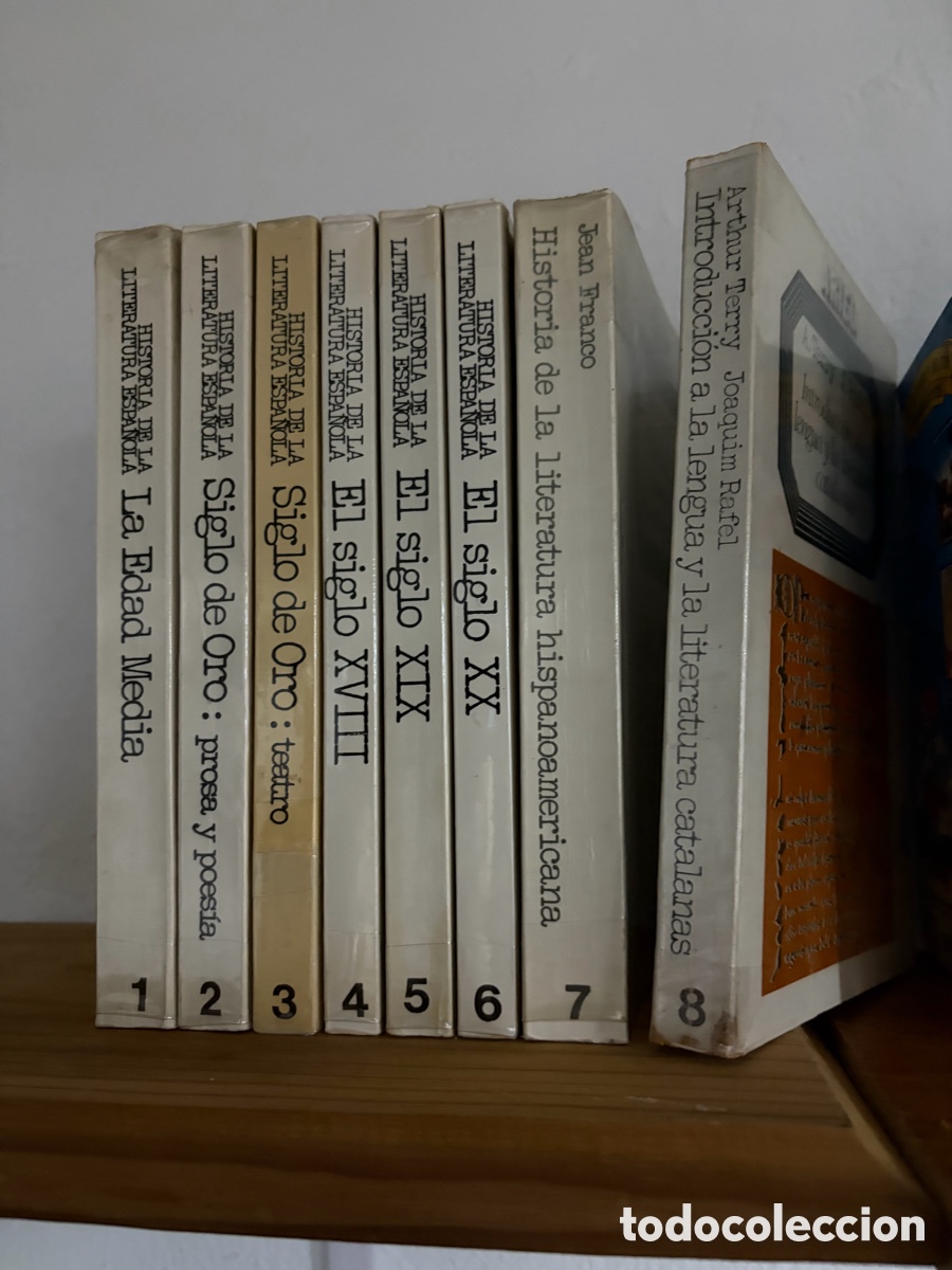 Libros de segunda mano: 8 TOMOS HISTORIA LITERATURA ESPA&Ntilde;OLA HISPANOAMERICANA ARIEL