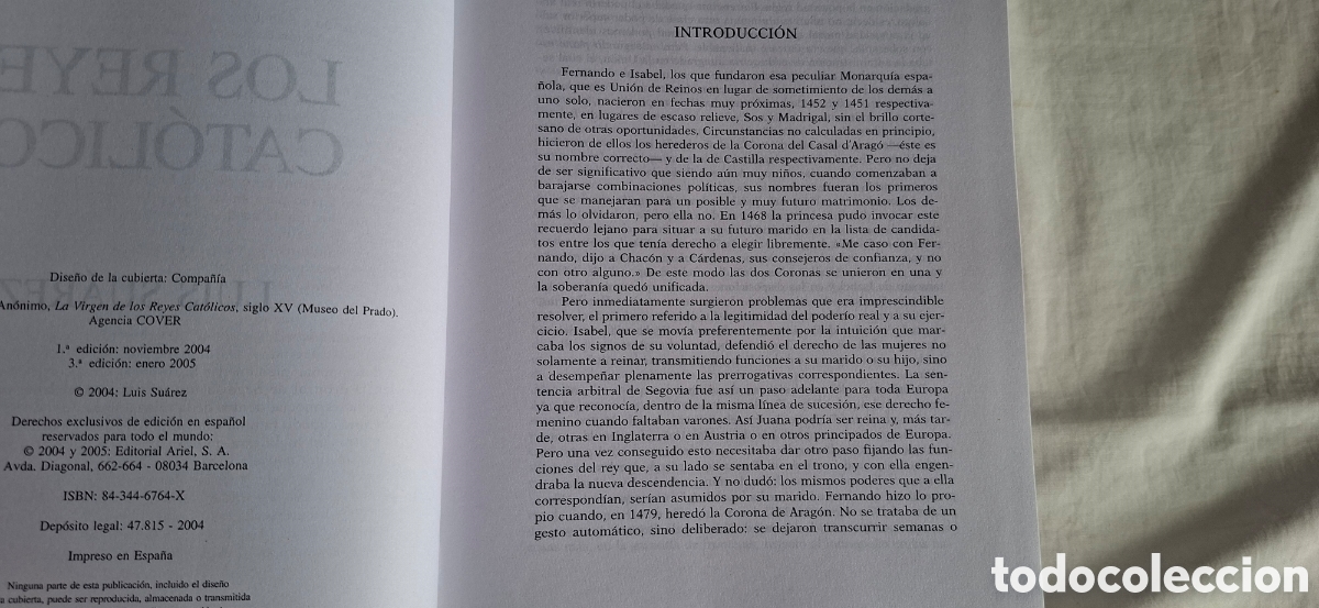 Libros de segunda mano: LOS REYES CATOLICOS.Luis Suarez 2005 - Foto 3