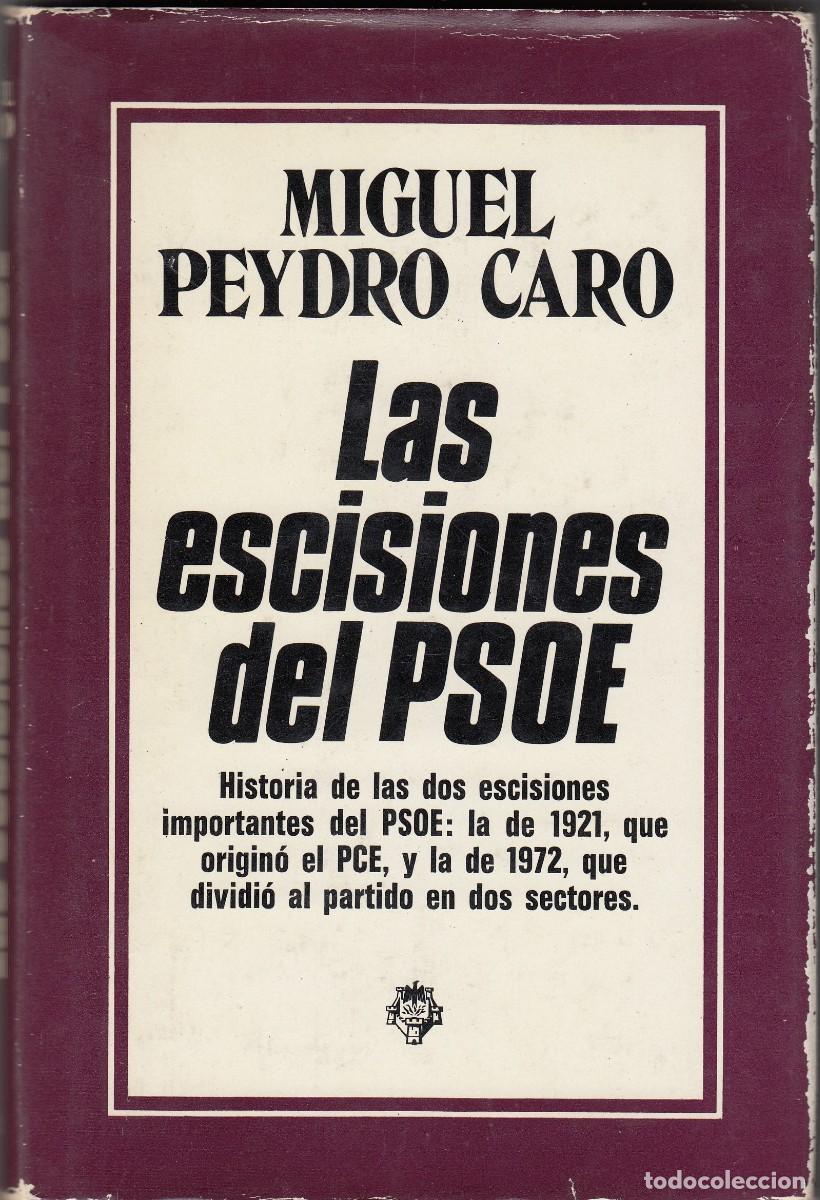 Libros de segunda mano: LAS ESCISIONES DEL PSOE. MIGUEL PEYDRO. AEF - Foto 1
