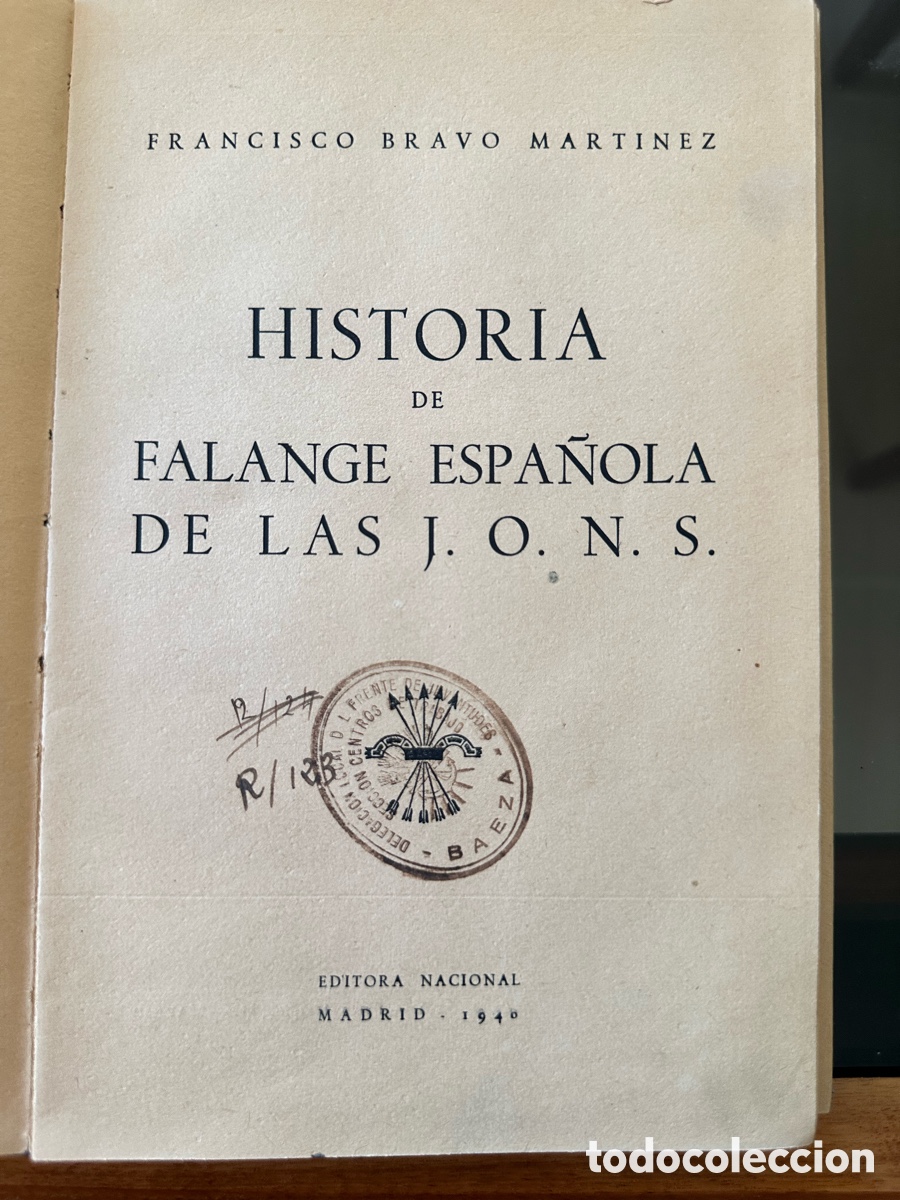 Libros de segunda mano: Historia de la Falange Espa&ntilde;ola de las J.O.N.S.