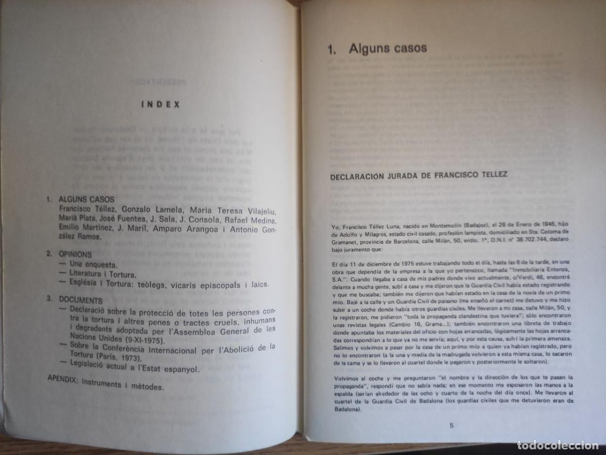 Libros de segunda mano: TORTURA NO ( EN CATALAN ) - Foto 2