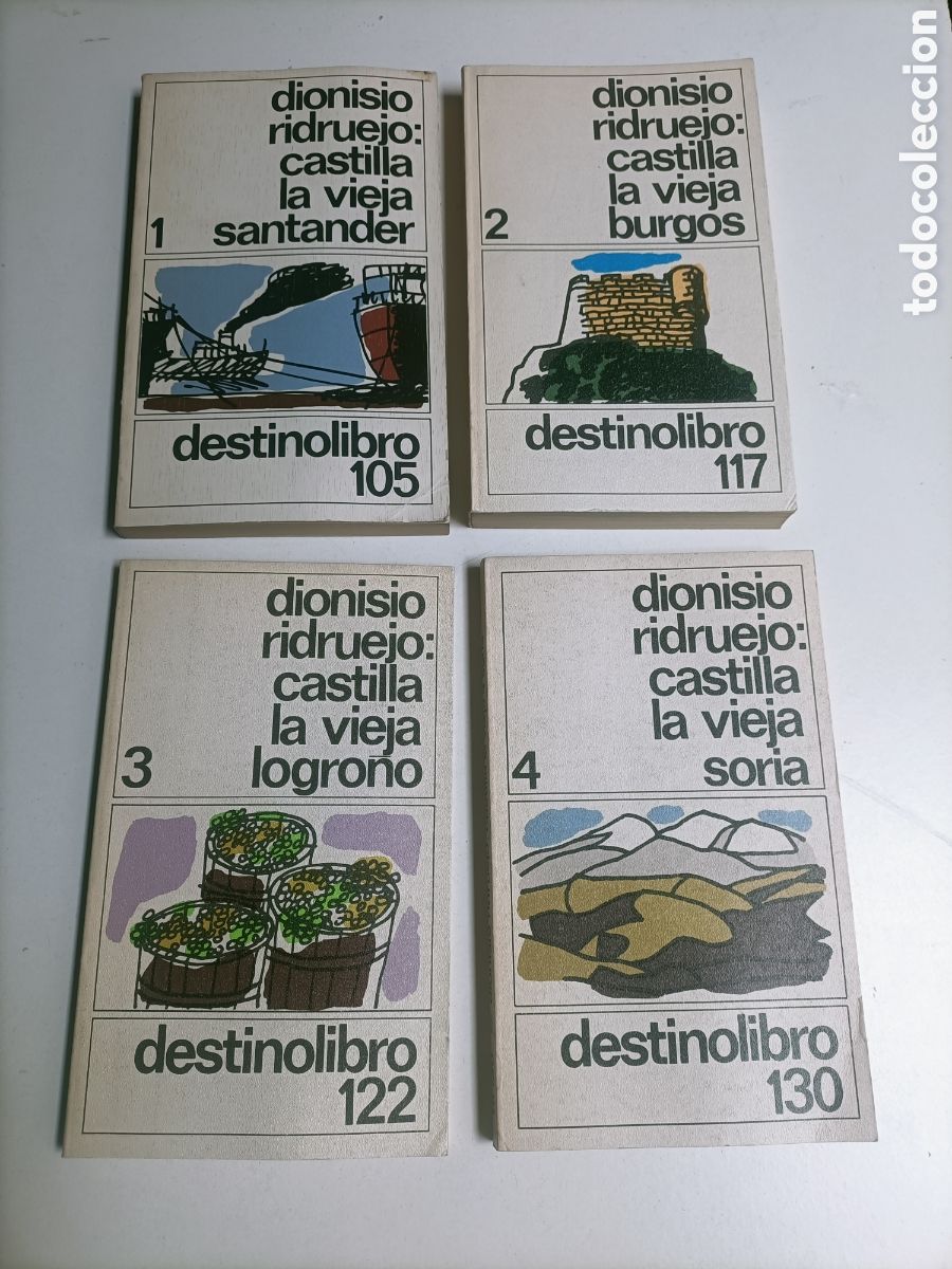 Libros de segunda mano: Lote 4 libros. Dionisio ridruejo. Castilla la vieja. Santander. Burgos. Logro&ntilde;o. Soria