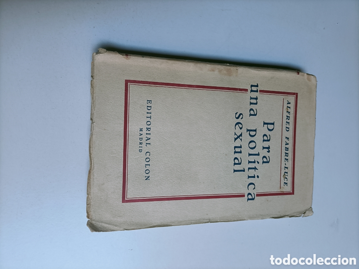 Libros de segunda mano: Para una pol&iacute;tica sexual Alfred Fabre-luce. Editorial Col&oacute;n 1929