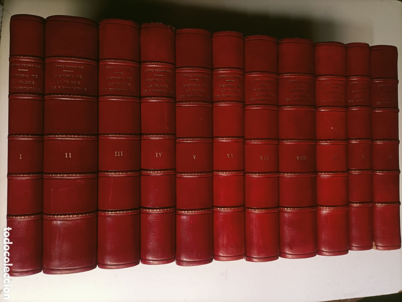 Libros de segunda mano: Historia de la iglesia de Santiago de Compostela. Antonio L&oacute;pez Ferreiro 11 tomos. Temas gallegos