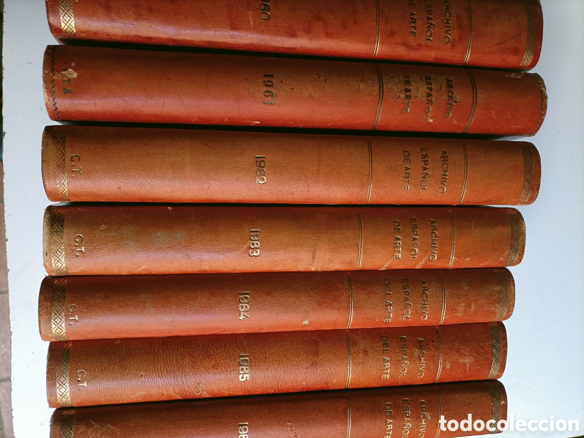 Libros de segunda mano: Lote 7 tomos Archivo espa&ntilde;ol de arte Instituto a&ntilde;os 1960 1961 1962 1963 1964 1965 1966