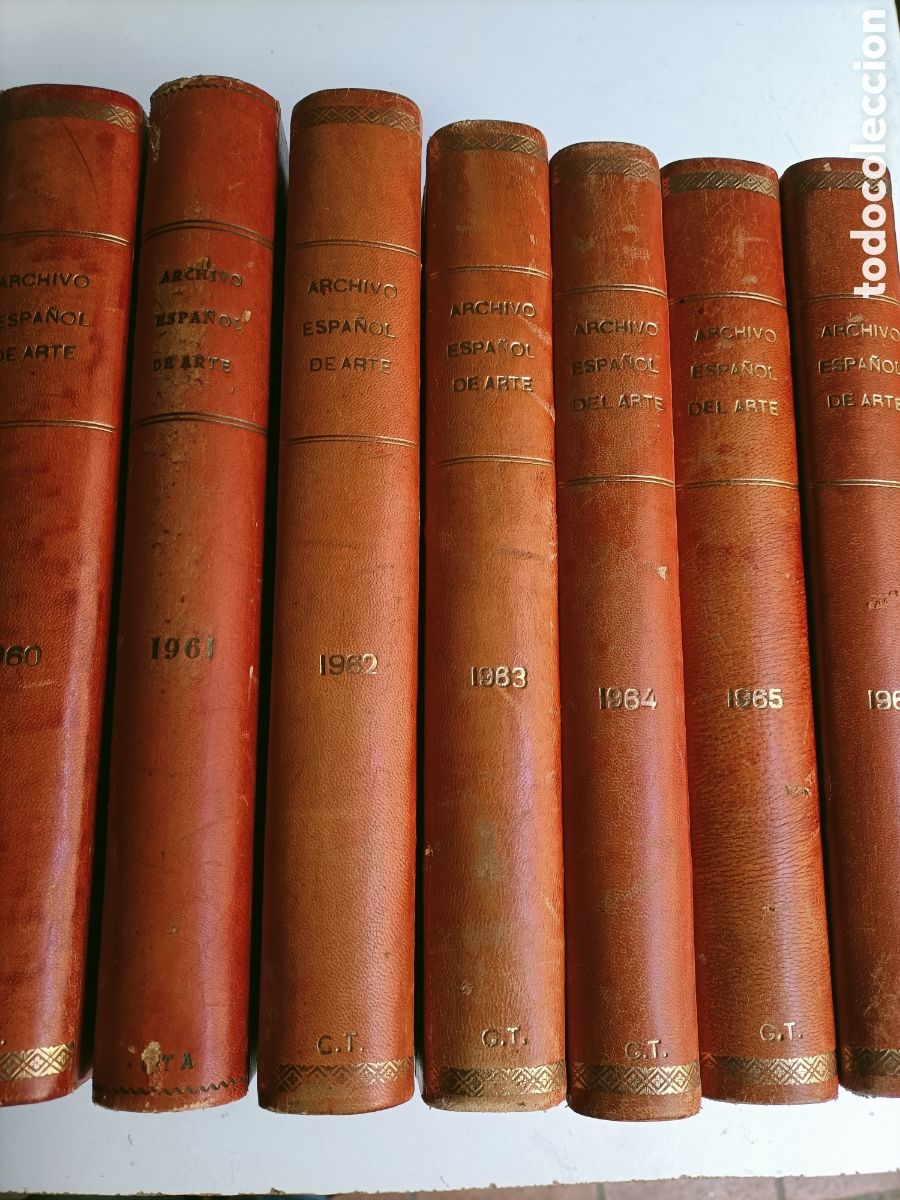 Libros de segunda mano: Lote 7 tomos Archivo espa&ntilde;ol de arte Instituto a&ntilde;os 1960 1961 1962 1963 1964 1965 1966