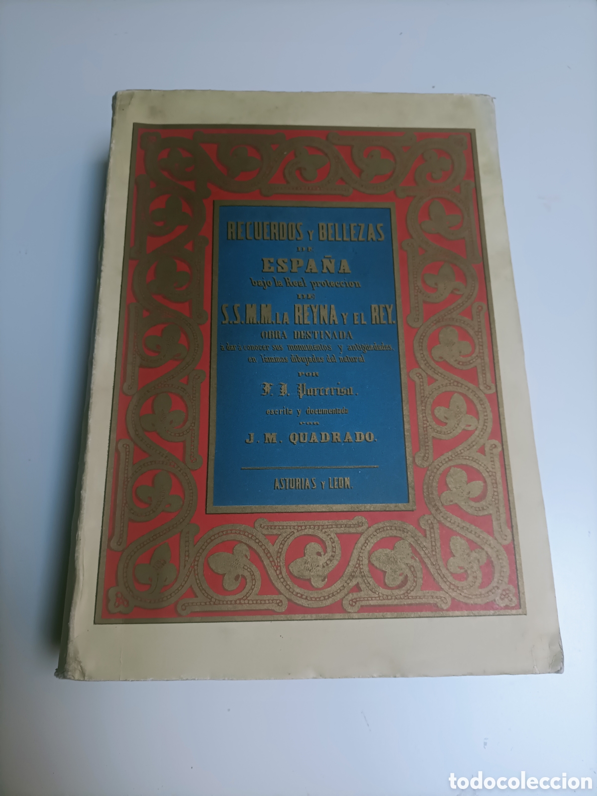 Libros de segunda mano: Recuerdos y bellezas de Espa&ntilde;a. Asturias y Le&oacute;n J.M.Cuadrado. facsimilb 1977.