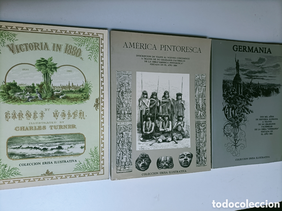 Libros de segunda mano: Lote 3 tomos. Am&eacute;rica pintoresca. Victoria in 1890. Germania 2000 a&ntilde;os de historia alemana.Erisa ilu