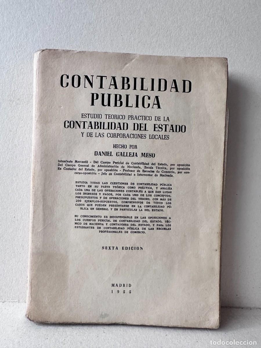 Libros de segunda mano: Daniel Calleja Meso - Contabilidad P&uacute;blica