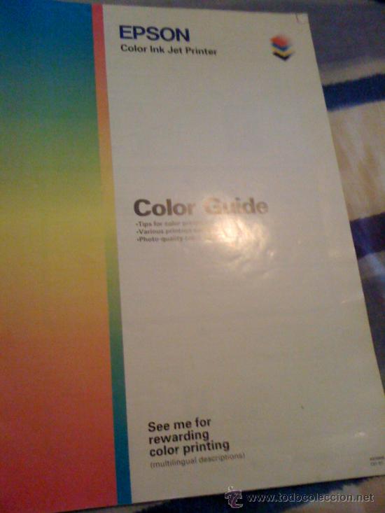 Libros de segunda mano: Manual de usuario de Epson Ink Jet Printer. En espa&ntilde;ol e ingl&eacute;s. - Foto 1