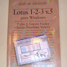 Libros de segunda mano: LOTUS 1-2-3 V.5 - ANAYA 1995. Lote 24258371
