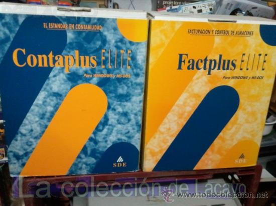 Libros de segunda mano: CONTAPLUS ELITE Y FACTPLUS ELITE  CON SUS DISCOS - Foto 1