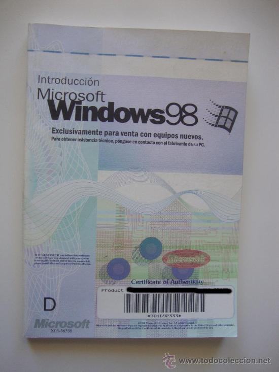 Libros de segunda mano: LIBRO ORIGINAL WINDOWS 98 - Foto 1