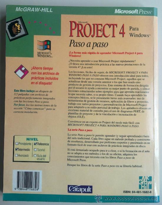 Libros de segunda mano: MICROSOFT PROYECT-4 PARA WINDOWS PASO A PASO (CATAPULT INC.) - Foto 5