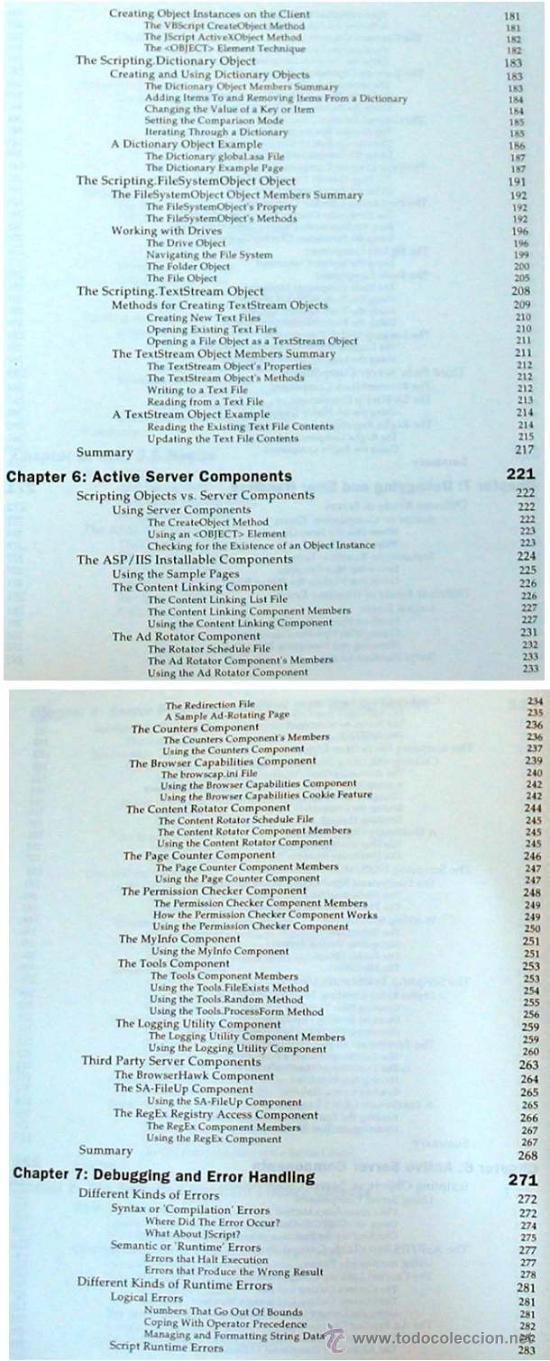 Libros de segunda mano: PROFESSIONAL ACTIVE SERVER PAGES 3.0 - WROX 1999 - 1277 P&Aacute;GINAS - EN INGL&Eacute;S - Foto 5