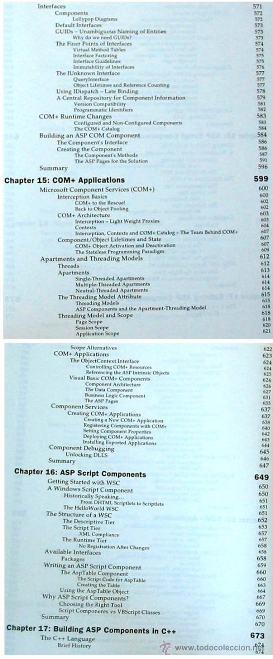 Libros de segunda mano: PROFESSIONAL ACTIVE SERVER PAGES 3.0 - WROX 1999 - 1277 P&Aacute;GINAS - EN INGL&Eacute;S - Foto 9