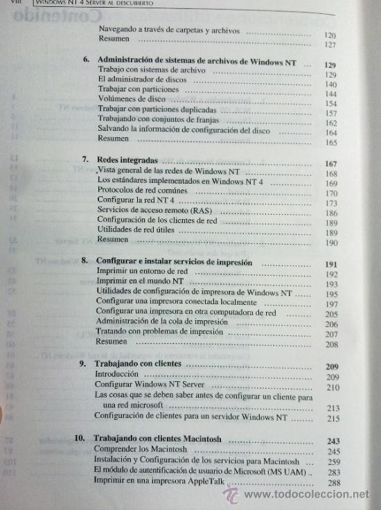 Libros de segunda mano: Windows NT 4 Server AL DESCUBIERTO - Foto 6