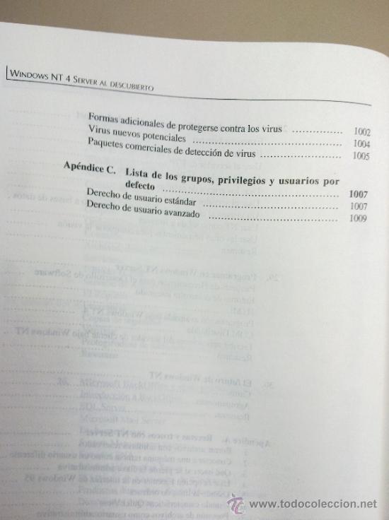 Libros de segunda mano: Windows NT 4 Server AL DESCUBIERTO - Foto 12