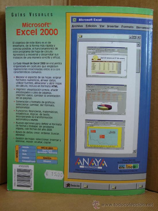 Libros de segunda mano: LIBRO INFORMATICA GUIAS VISUALES - EXCEL 2000 -  ANAYA 2002 - Foto 2