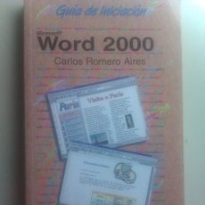 Libros de segunda mano: WORD 2000 GUIA DE INICIACIÓN POR CARLOS ROMERO AIRES / ANAYA MULTIMEDIA AÑO 2001 / 192 PAGINAS. Lote 34537326