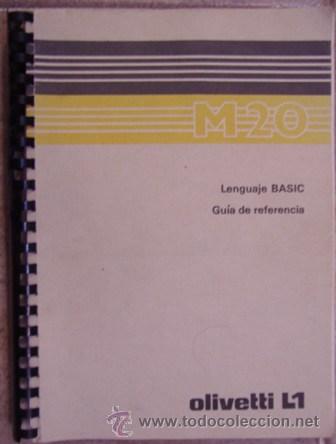 Libros de segunda mano: M20, Lenguaje Basic, Guia de referencia, - Foto 1