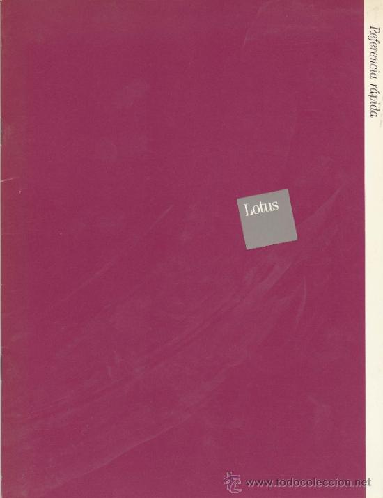Libros de segunda mano: Lotus Symphony: Referencia R&aacute;pida. 1988 - Foto 1