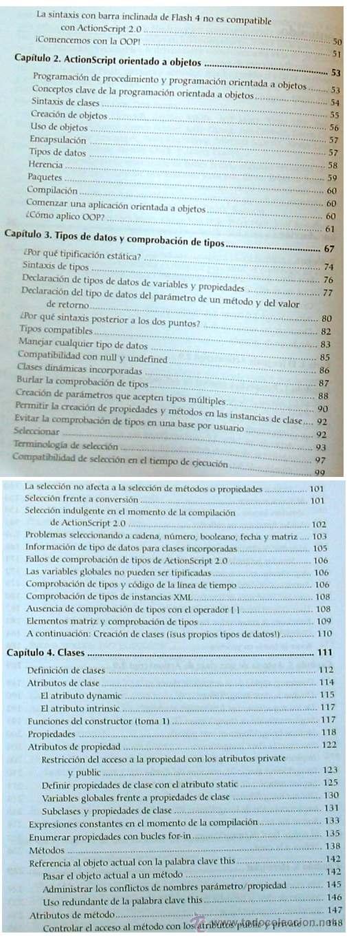 Libros de segunda mano: ACTIONSCRIPT 2.0 - SOLUCIONES PARA EL DESARROLLO ORIENTADO A OBJETOS - ANAYA OREILLY - VER &Iacute;NDICE - Foto 3
