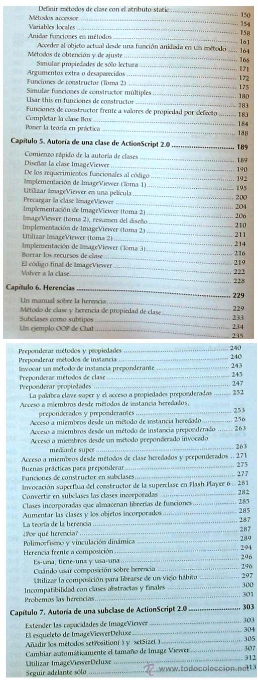 Libros de segunda mano: ACTIONSCRIPT 2.0 - SOLUCIONES PARA EL DESARROLLO ORIENTADO A OBJETOS - ANAYA OREILLY - VER &Iacute;NDICE - Foto 4