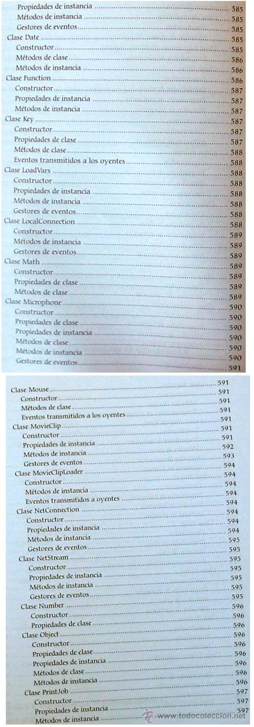Libros de segunda mano: ACTIONSCRIPT 2.0 - SOLUCIONES PARA EL DESARROLLO ORIENTADO A OBJETOS - ANAYA OREILLY - VER &Iacute;NDICE - Foto 8