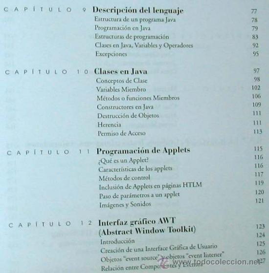 Libros de segunda mano: JAVA - CENTRO DE ESTUDIOS ADAMS - ED. VALBUENA 2001 - 461 P&Aacute;GINAS - VER &Iacute;NDICE - Foto 4