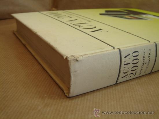 Libros de segunda mano: LIBRO - ACTA 2000 RIALP 1989 - MATEMATICAS E INFORMATICA - Foto 2