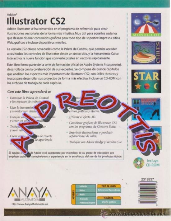 Libros de segunda mano: ILLUSTRATOR CS2, EL LIBRO OFICIAL, ADOBE, ANAYA MULTIMEDIA, CON CD ROM - Foto 2