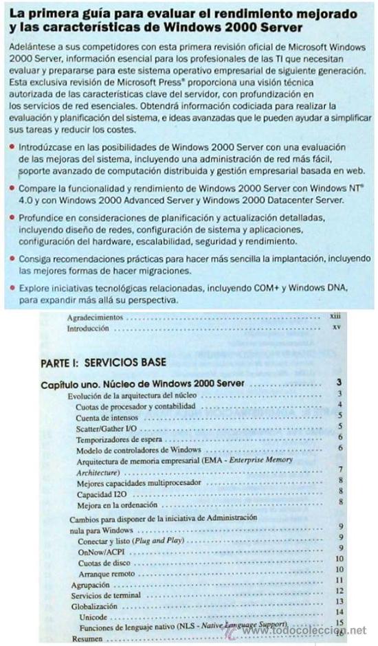 Libros de segunda mano: AS&Iacute; ES MICROSOFT WINDOWS 2000 SERVER - ANTHONY NORTHRUP - McGRAW-HILL 1999 - VER INDICE - Foto 2