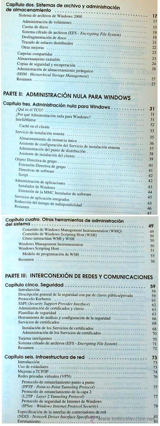 Libros de segunda mano: AS&Iacute; ES MICROSOFT WINDOWS 2000 SERVER - ANTHONY NORTHRUP - McGRAW-HILL 1999 - VER INDICE - Foto 3